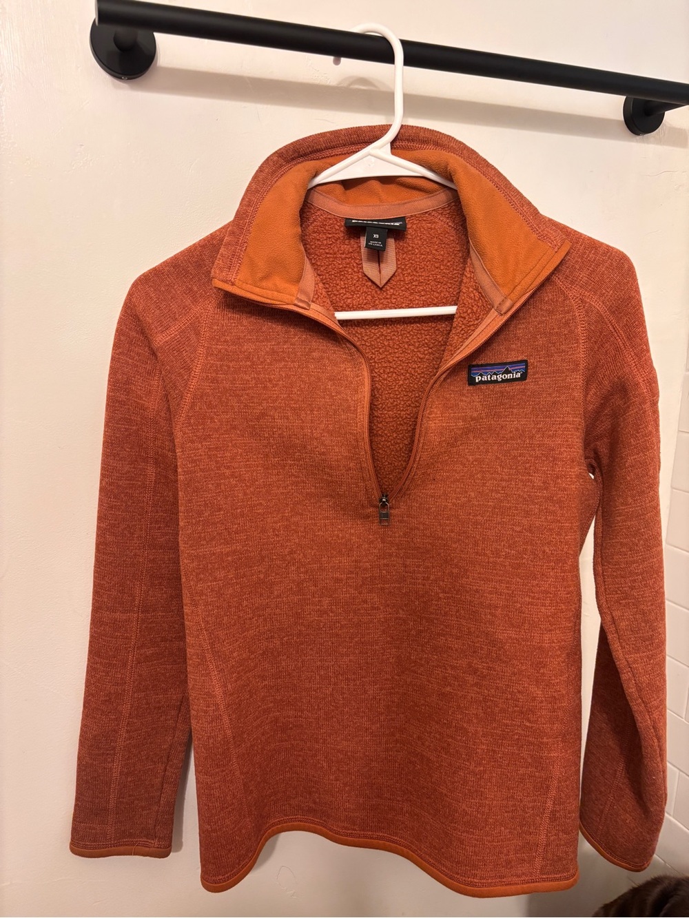 Patagonia Women's Cowl Quarter-Zip Sweater - Rust